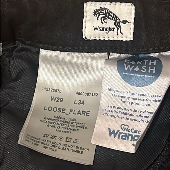 NWT Wrangler Bonnie 683 Pinstripe Loose flare Jeans 29/34 - Picture 8 of 9